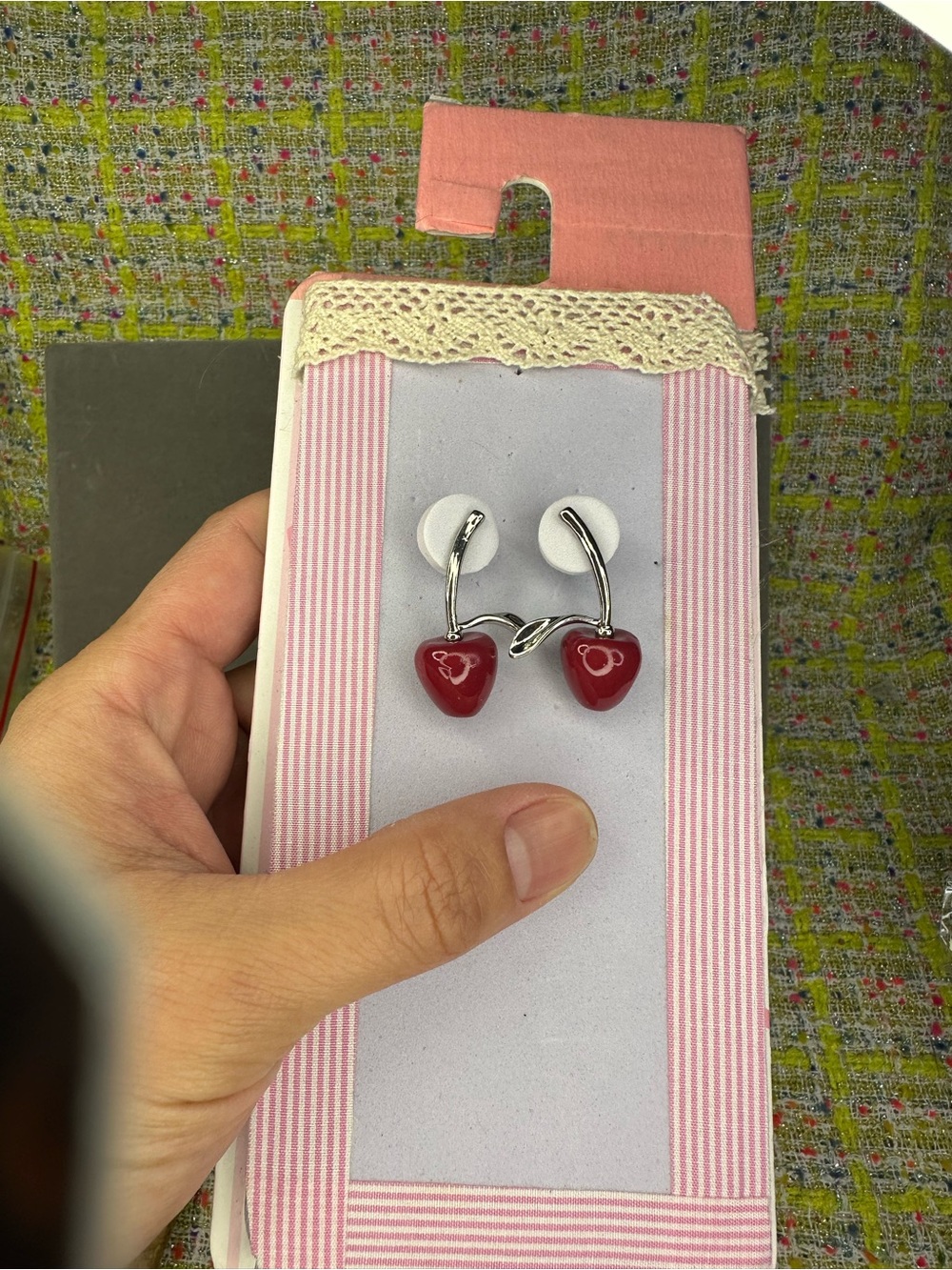 A great Red Cherry Drop Earrings - Women Jewelry